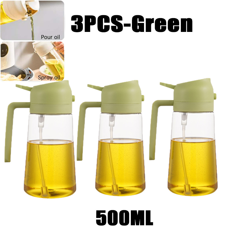 200/300/500 ml Olie Spray Fles BBQ Koken Olijfolie Spuit Keuken Bakolie Spray Lege Fles Azijn fles Dispenser: TRANSPARENT