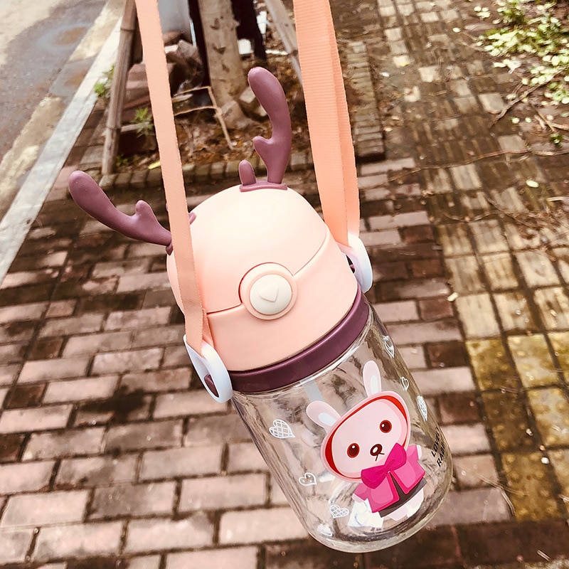 Feeding Kids Toddler Newborn Baby Drink Cups Water Bottles Kids Drinking Sippy A Cup Infantil Drinker Copo with Cup Strap
