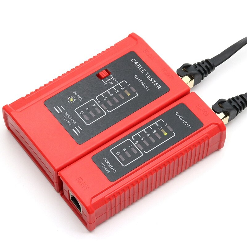 Ethernet Kabel Belangrijkste Remote Seriële Test Netwerk Rj45 Tester Tool Draad RJ11 Rj12 8P 6P Lijn Telefoon 8p8c 6p4c