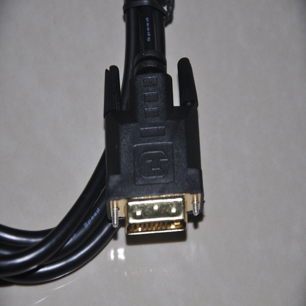 24 + 1 DVI a DVI enchufe chapado en oro Cable macho-Macho DVI-D Adaptador interfaz Visual Digital con ferrita núcleos para XBOX HDTV Monitor