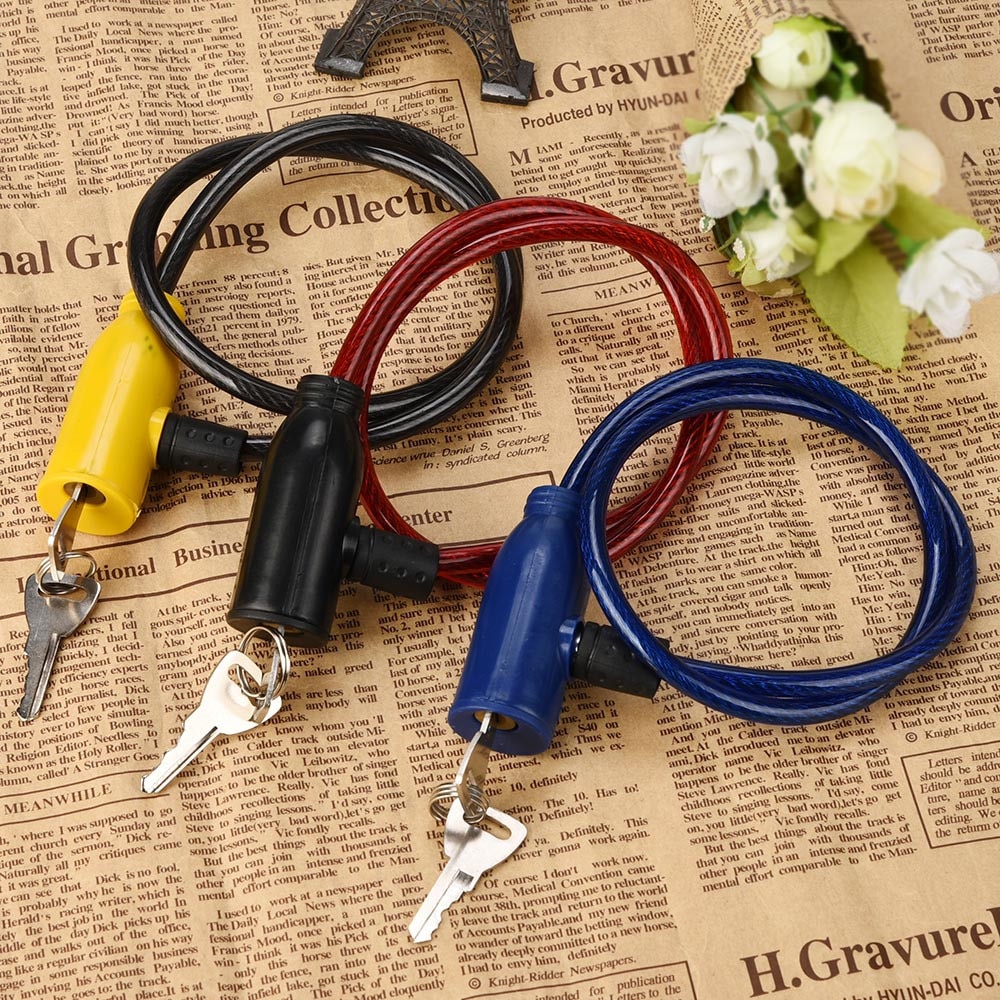 Metal Cycling Safety Lock Universal Anti-Theft Bicycle Lock Bicycle Motorcycle Electric Vehicle Safety Lock With 2 Keys#60