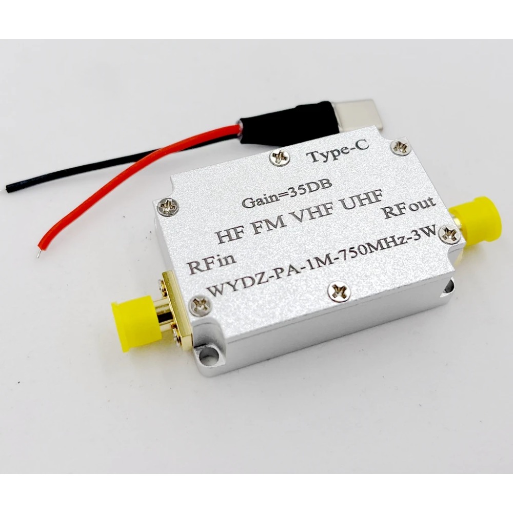 1M-750M 3W HF FM VHF UHF FM Sender Breitband RF Power Verstärker Kurzwelle Power verstärker mit Shell