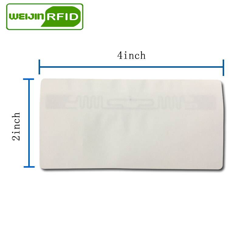 RFID tag UHF sticker Alien 9640 coated paper 915mhz868mhz 860-960MHZ H3 EPC 6C 50pcs adhesive passive RFID label