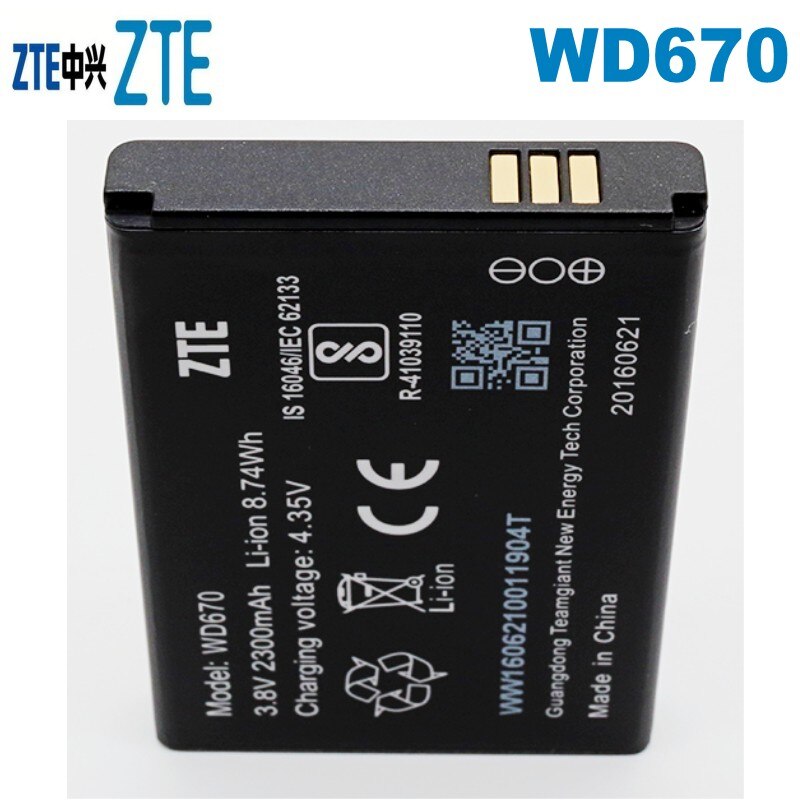 Unlocked ZTE WD670 4G LTE Pocket Wifi Mobile Hotspot Wireless Router