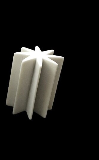Accesorios manuales para manualidades, estrella de cinco puntas cuadrangulares, columna de reproducción: Gris claro