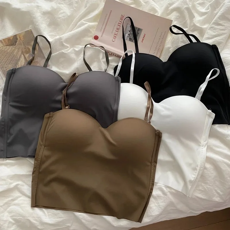 Sömlös linne för kvinnor fitness crop tops sommar tunna sexiga matchande casual linnen i issiden
