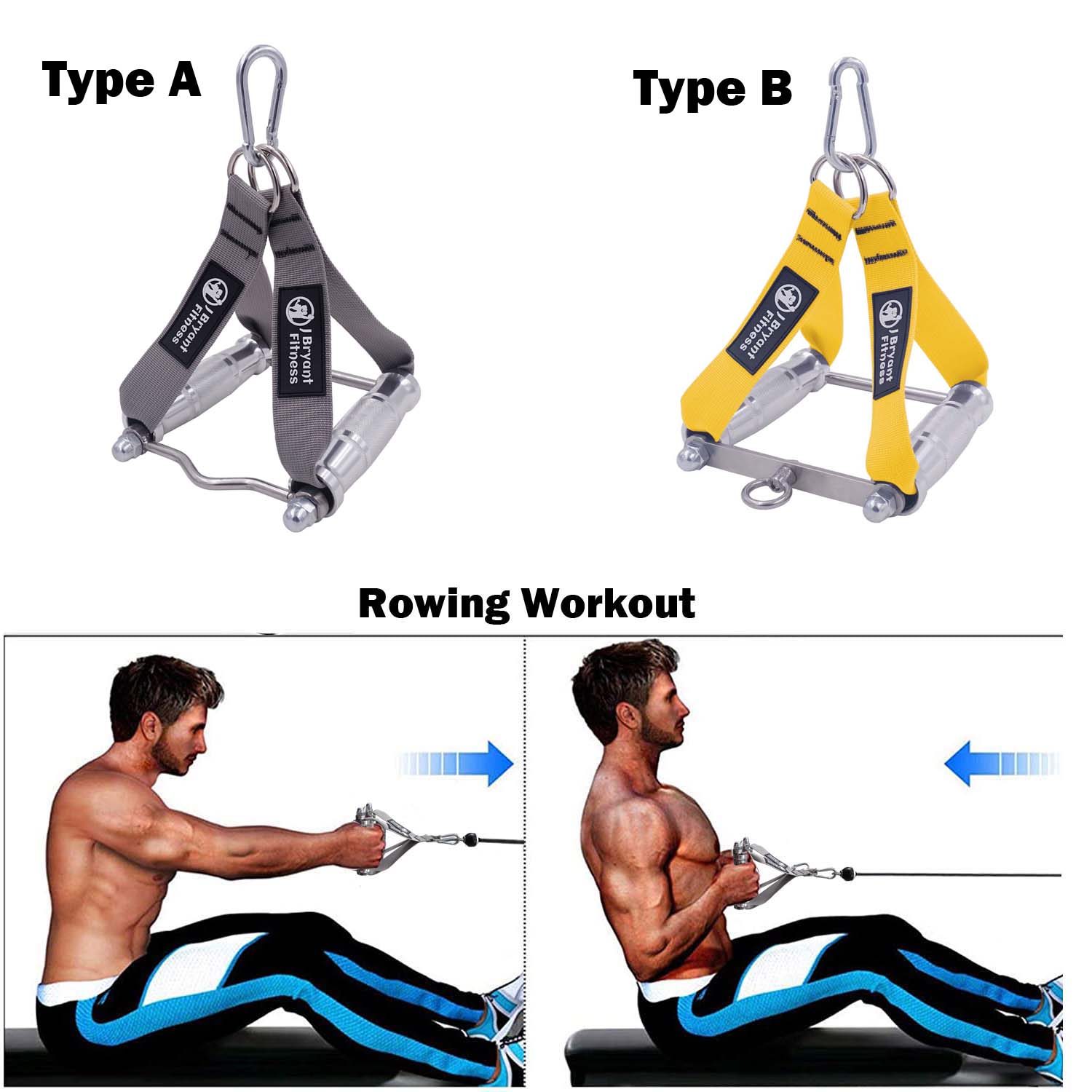 Multifunction Double D Handles Pull Down V Bar Cable Attachment for Seated Rowing T-Bar Landmines Handle Training Accessories