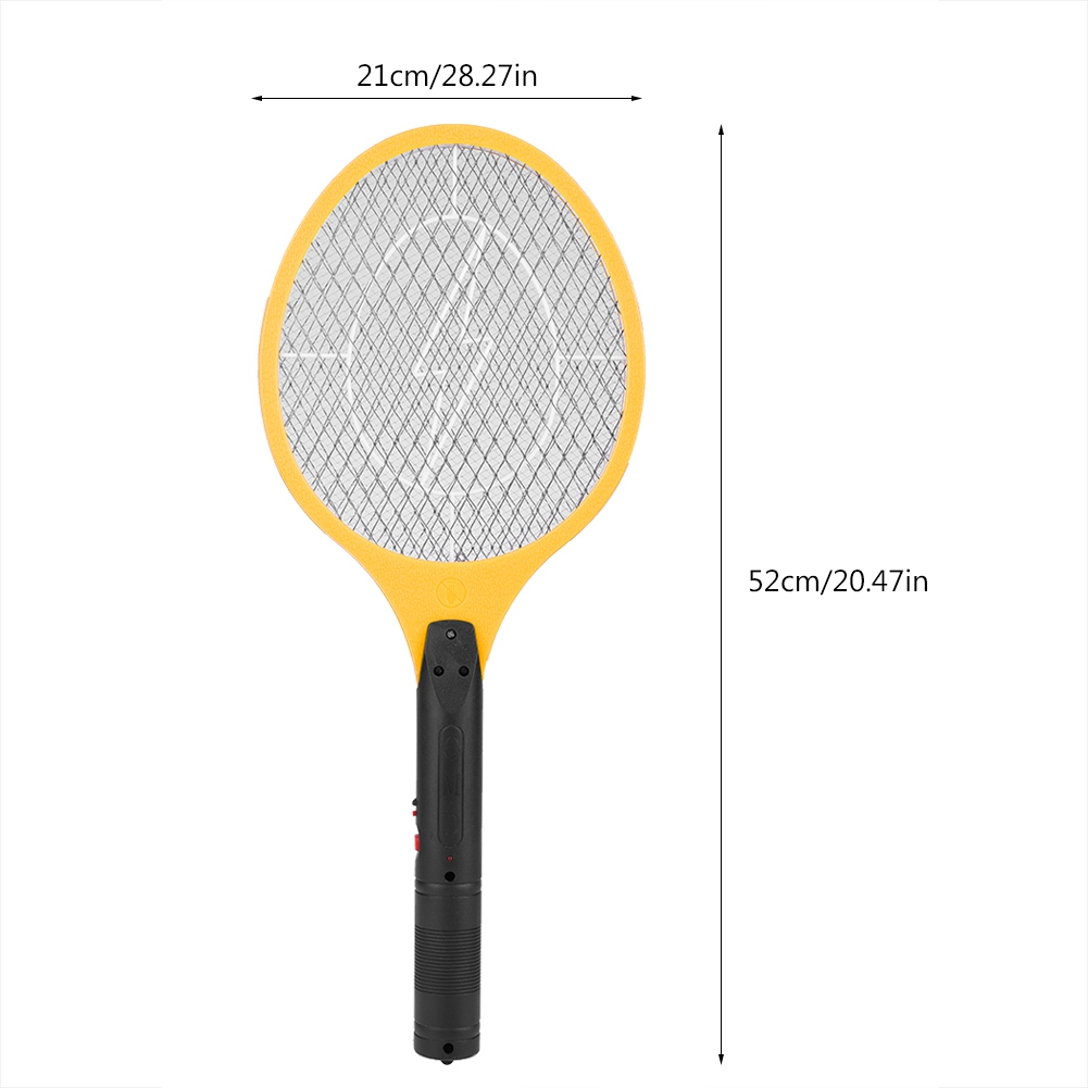 Mosquito elétrico Swatter, Sem fio recarregável Fly Swatter, Bug Racket, Insetos assassino: YELLOW