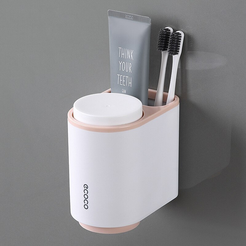 Dispensador automático de pasta de dientes para baño, exprimidor de pasta dental, accesorios de baño, soporte de almacenamiento para taza de cepillo de dientes: 04