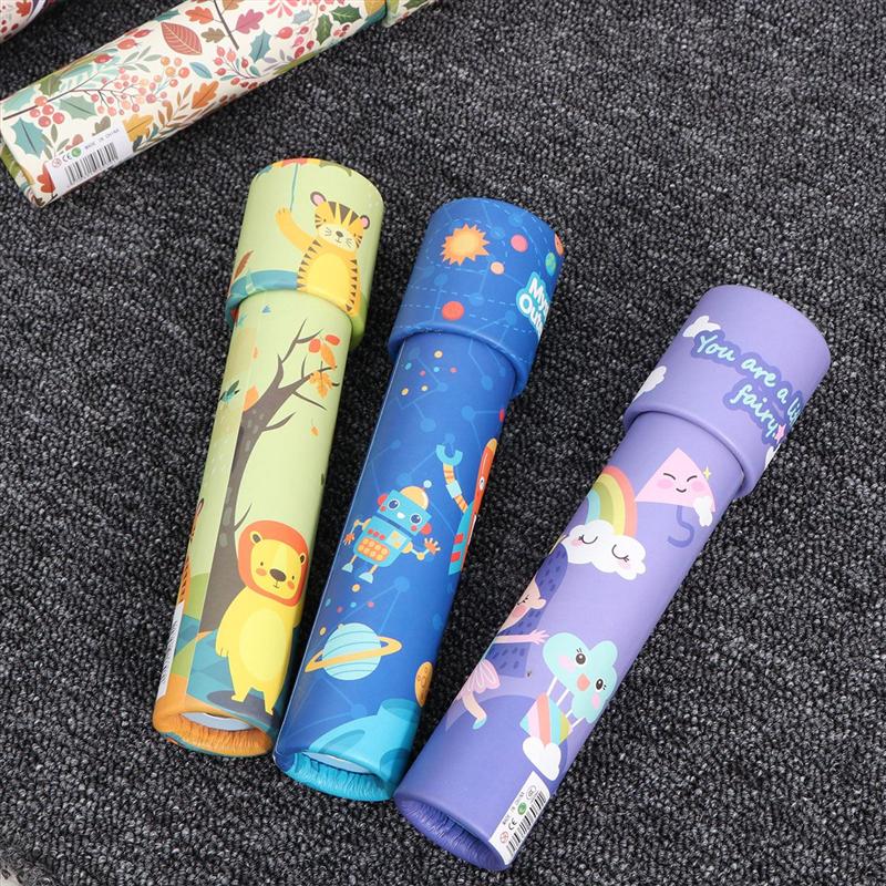 6pcs Cute Kaleidoscope Rotating Magic Colorful World Toys Imaginative Educational Toys Random Color Classic Toys