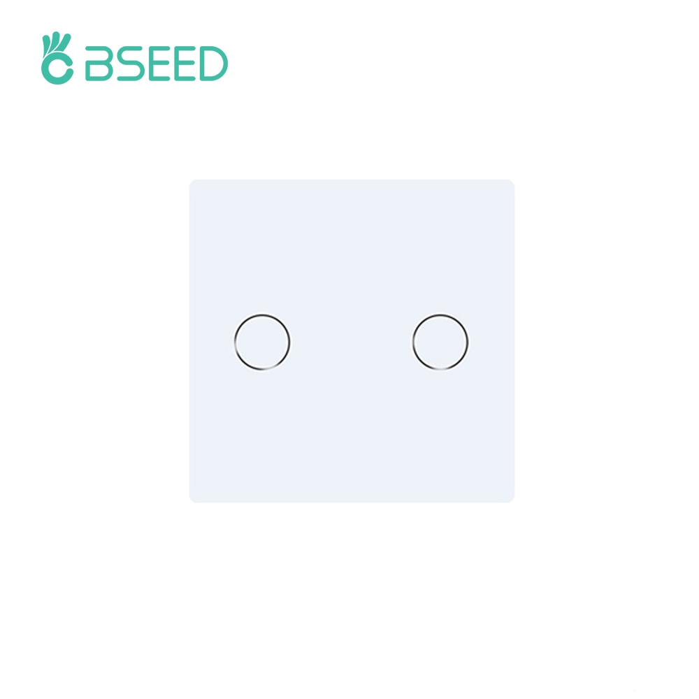 Bseed-interruptor de luz sensível ao toque, 47*47mm, para parede, painel de vidro pequeno, faça você mesmo, 1/gang, nova cortina, padrão, dimmer, partes de vidro de cristal