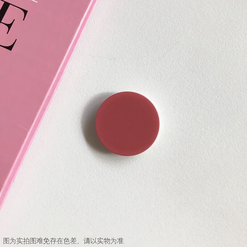 Universal Colorful Airbag Stand Mobile Phone Accessorie Pocket Holder Round Shaped Bracket Mount for IPhone 11 X Samsung Huawei: 17 Coral color
