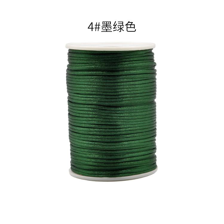 100m/roll DIY Wax Line Round Teabag Waxed Cotton Hand Made 2mm Necklace Rope Knitting Cord 1 Roll String Beading Thread: 10