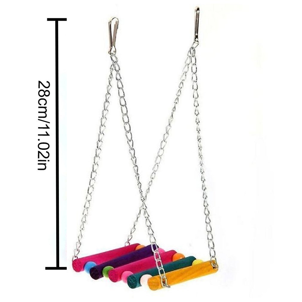 Natuurlijke houten knopen blok regenboogbrug tortelduifjes evenwichtsoefening trainingsbrug standaard tijger pioenroos beten speelgoed: 28cm
