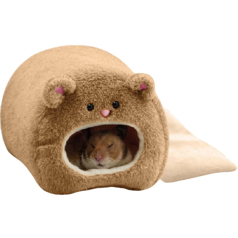 Cama suave y cálida para hámster, hamaca de rata, cerdo, ardilla, jaula de juguete para mascotas, casa colgante, nido + alfombrilla, cama para animales, nido para ratas