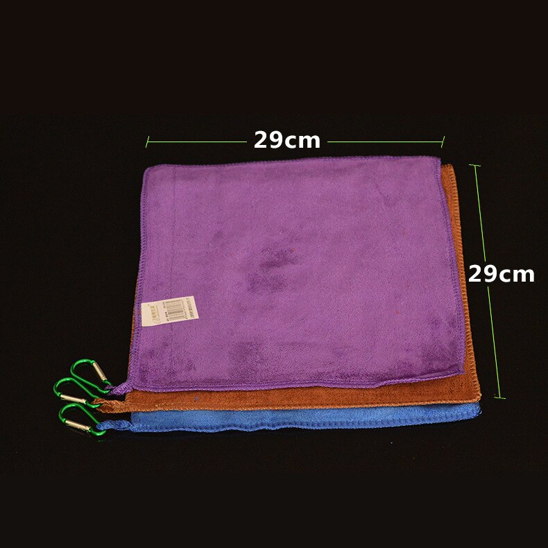 Microfiber Swimmimg Fishing Handdoek Diverse Kleuren 29X29cm: with lock