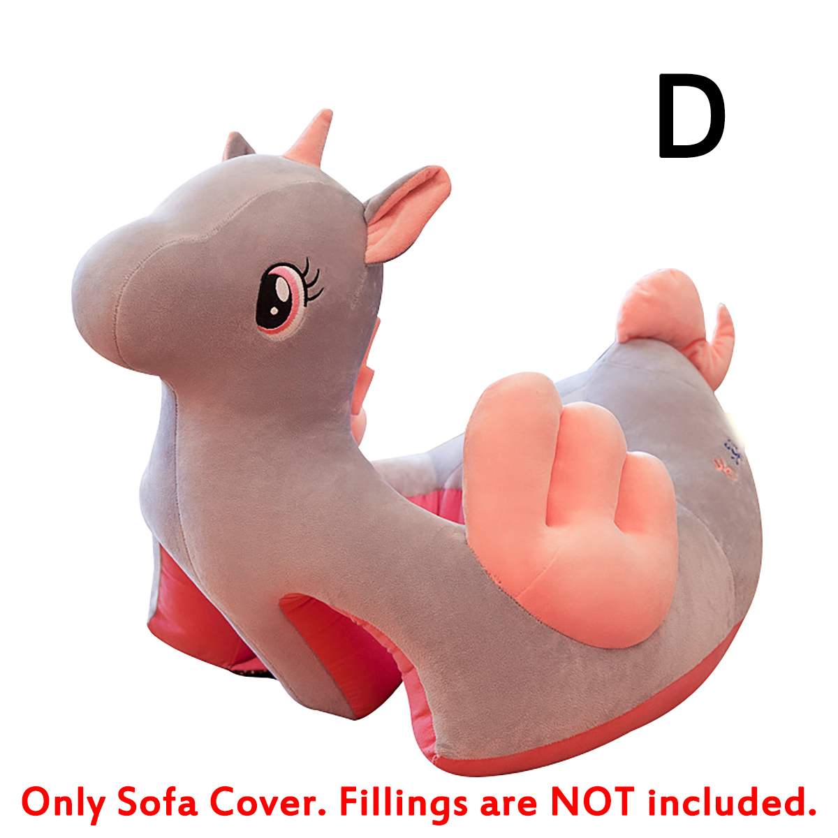 Bolsa PUF bebé asientos sofá tapa soporte infantil aprendizaje que Silla de felpa silla para alimentar la piel para niño nido Puff No relleno: D