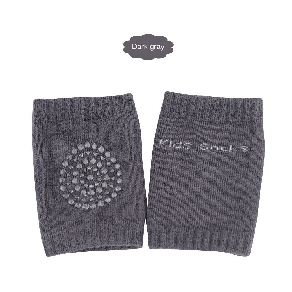 Ginocchiere per bambini sicurezza per bambini cuscino gomito strisciante ginocchiere protezione ginocchiera scaldamuscoli scaldamuscoli per ragazze ragazzi: Dark gray