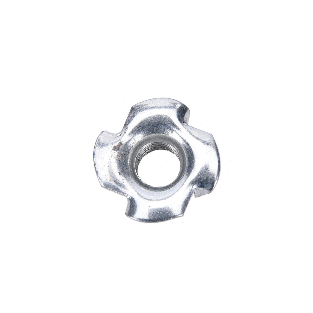 10 Pcs/Set M4 M5 M6 M8 Zinc Plated Four Claws Nut Speaker T-nut Blind Pronged Insert Tee Nut Furniture Hardware