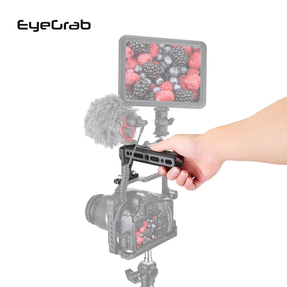 Eyegrab L Plate Holder Hand Grip Tripod Bracket CNC Cold Shoe Handle Hand Grip Camera Multiple Mounting Options