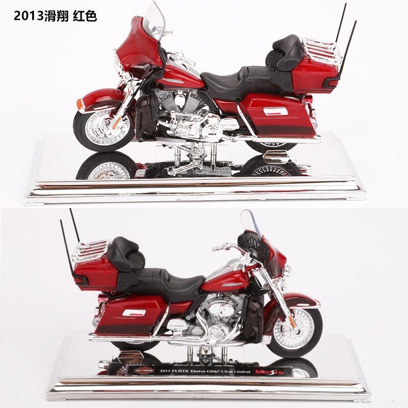 Maisto 1:18 15 stile moto Modello di moto Giocattolo Per Harley 2009F XDFSE CVO FAT BOB 2016 BREAKOUT 2004 FXSTDSE CVO 2015 di strada 750: 2013 Red