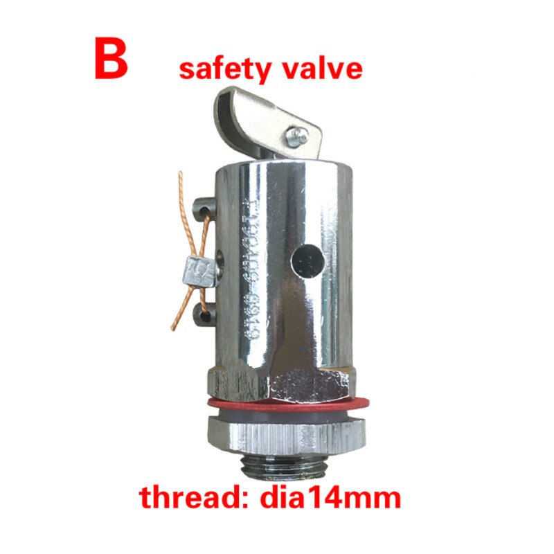 Portable safety valve/release valve Safety Relief Valve Pressure Release Regulator dia14mm/16mm Autoclave accessories