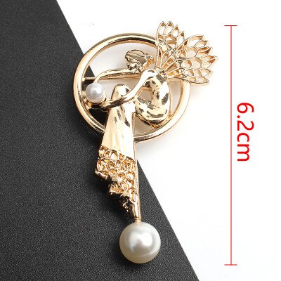 Gull brosje pins blomst drue kjærlighet henger imitasjon perle brosjer for kvinner bryllup smykker tilbehør dekorative spenner 1 pc: G