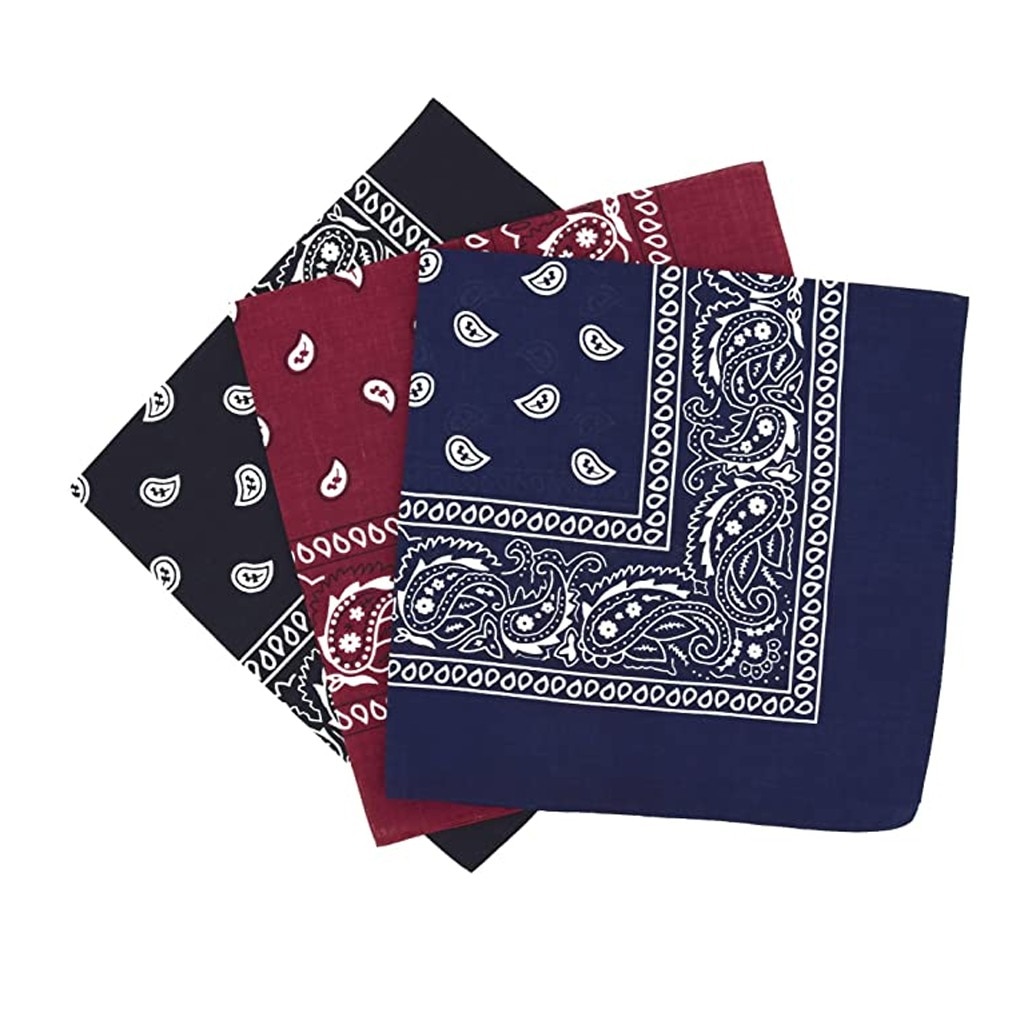 3 Stuks Paisley Bandana Multi Gekleurde Set Cowboy Bandana Hoofd Sjaal Dubbelzijdig Paisley Bandana Multi Gekleurde Set Cowboy K2: 1