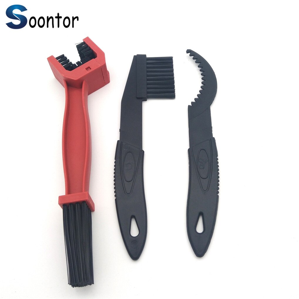 Motorcycle bike Chain Gear Scrubber Cleaner Brush Tools For Ducati Monster M900 900 S Dark Metallic 750 750 Dark 1000