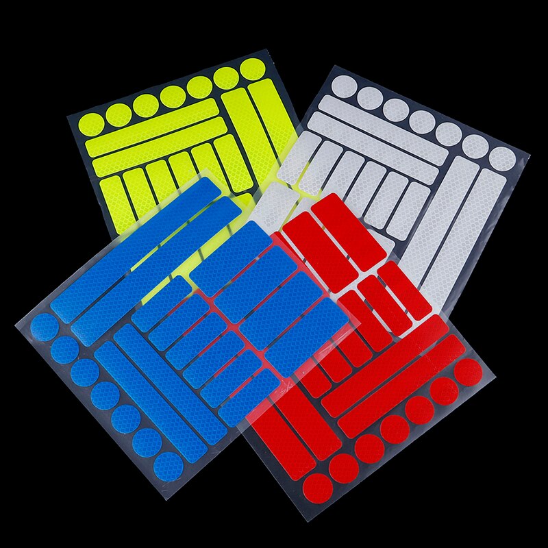 Fietsreflector - Reflecterende Veiligheids stickers blauw - Reflectie tape voor in het