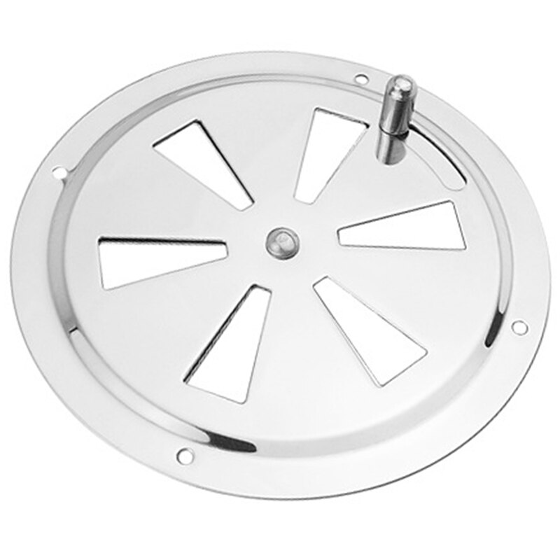 Rund luftluftventil & sideknott åpningsgitter deksel marin båt  rv 316 rustfritt stål ventilasjon lamellventil: Default Title