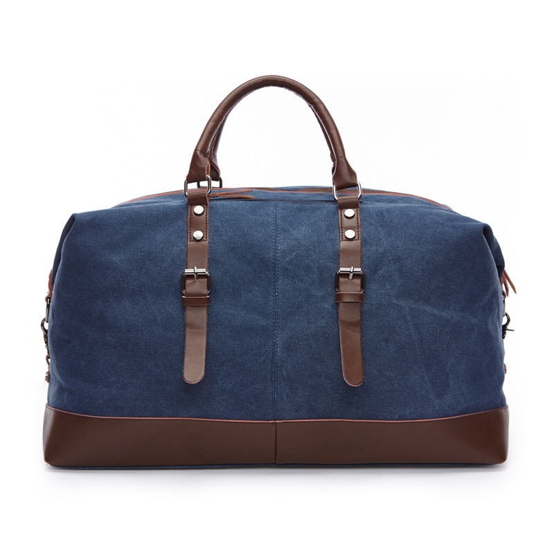 Herr Canvas Resväska Stor Kapacitet - Enfärgad - Västerländsk Stil - 54x24x33cm - 20-35L