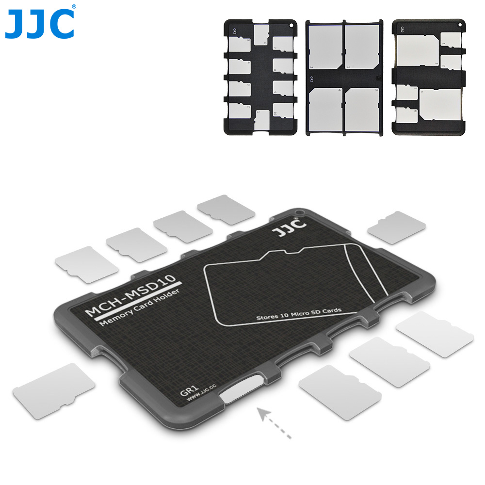 Jjc Dunne Micro Sd Kaarthouder Sd Card Case Wallet Credit Card Size Voor Sd Micro Sd Tf Kaarten Harde shell Camera Foto Accessoires