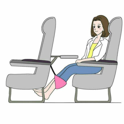 Voet Rusten Hangmat unisex vliegtuig reizen home office voetsteun hangmat verstelbare voetsteun hangmat Foot Relax Ondersteuning