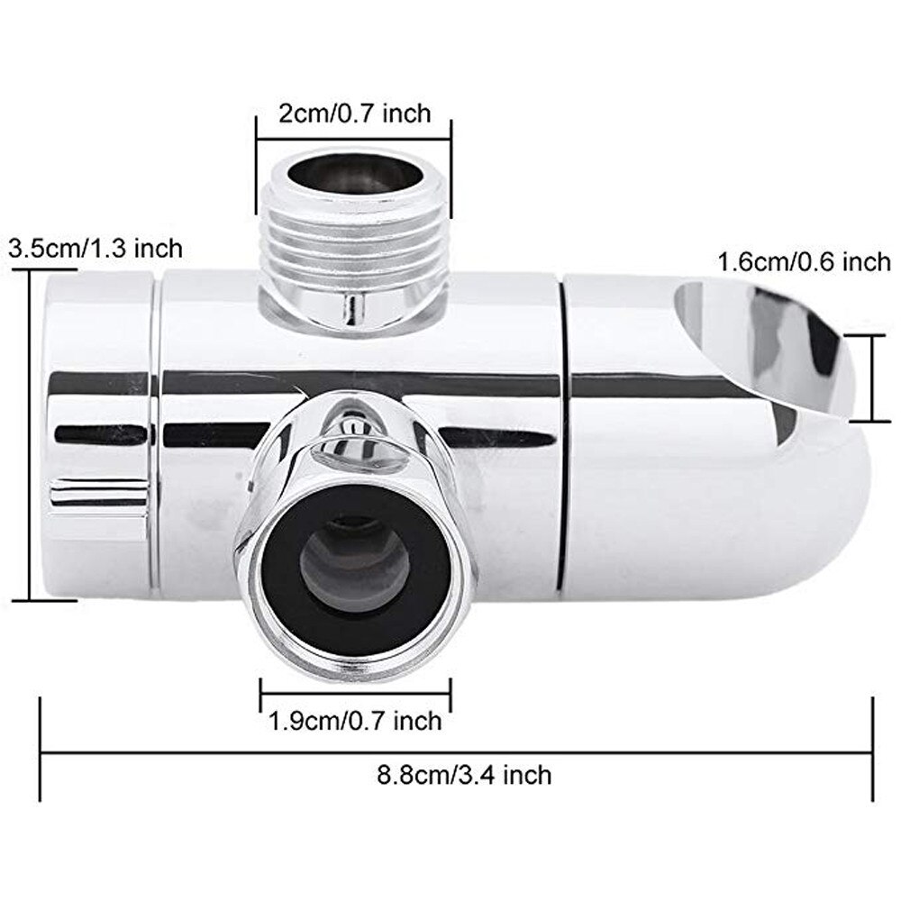 1/2 tommers hoved bruseafleder montering bruser bidet arm filter fix beslag t adapter t-stik bruser til badeværelsesartikler