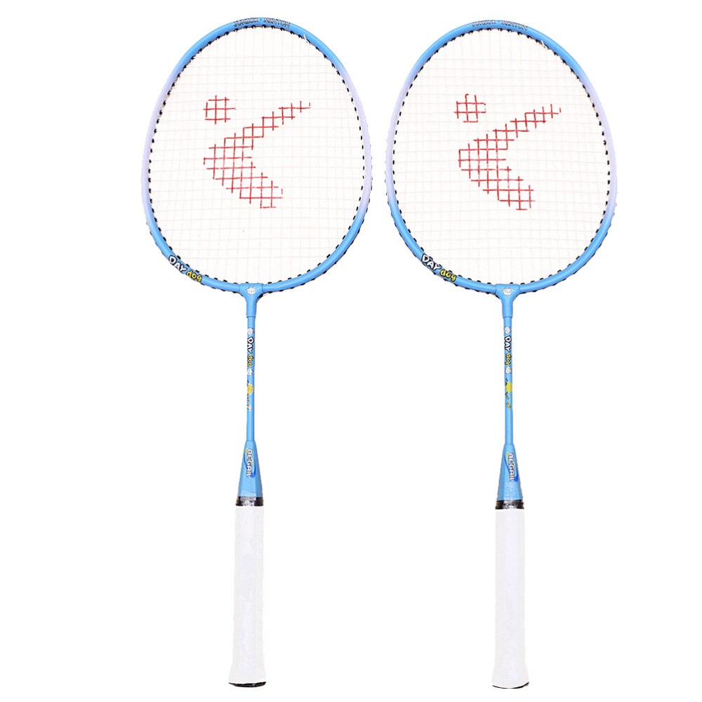 1 Pair Kids Badminton Racket Aluminium Alloy Outdoor Sports Racket Set