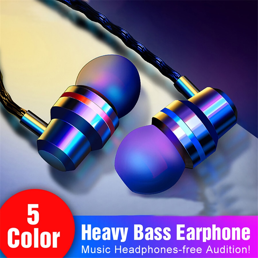 In-Ear Wired Oortelefoon 3.5Mm Oordopjes Koptelefoon Muziek Sport Gaming Headset Met Microfoon Voor Iphone Xiaomi Samsung Huawei stereo