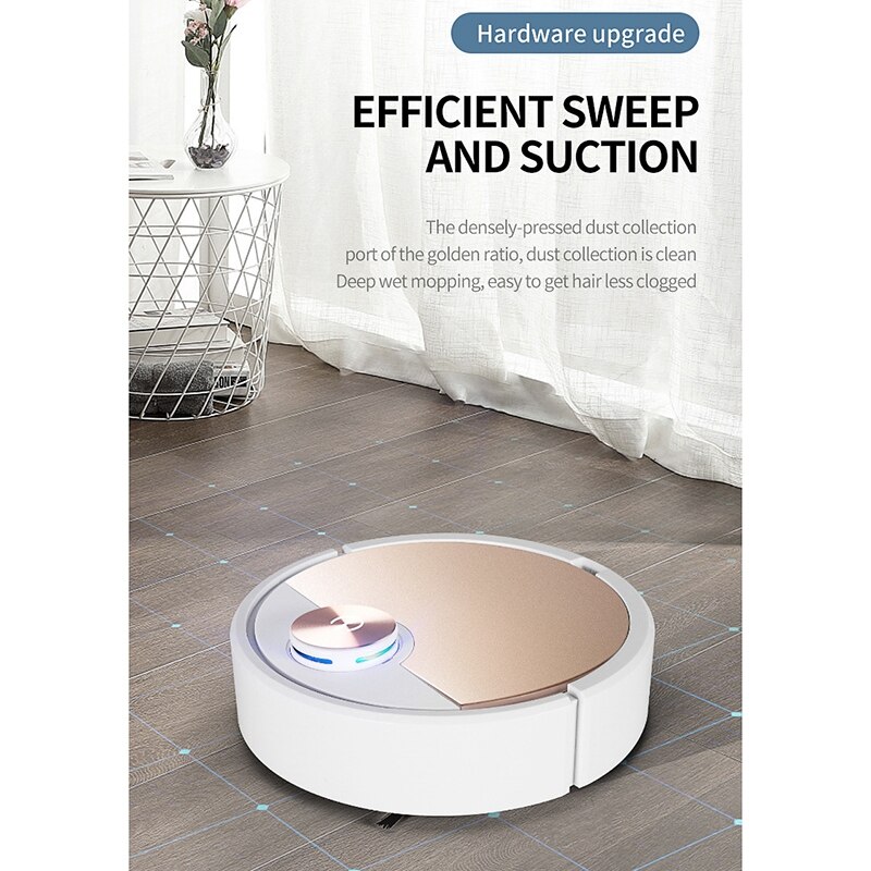 Robotstofzuiger, nat- en droogzuiger, slimme vloerstofzuiger, automatische slimme stofzuiger met app-functie