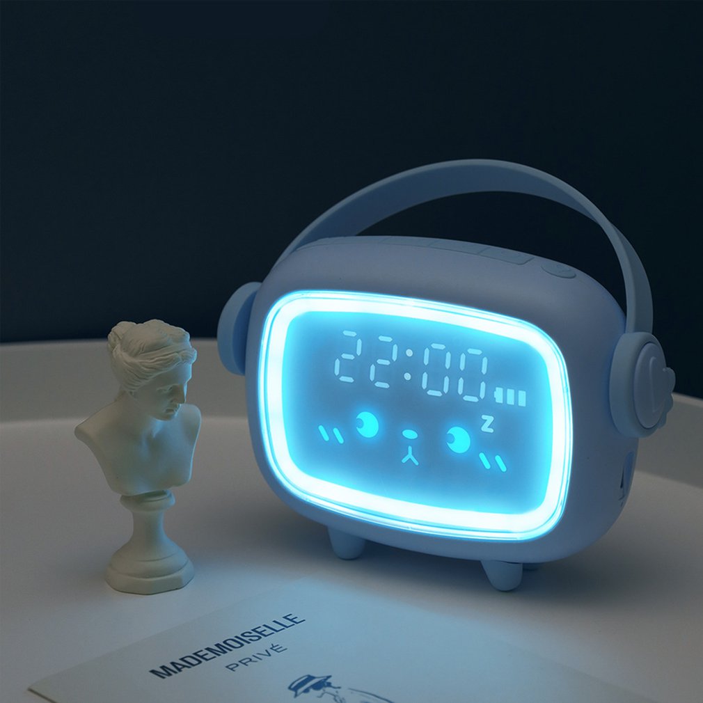 Cute Night Light Alarm Clock Timing Countdown Alarm Clock LED Smart Kids Alarm Clock Night Light Home Decor