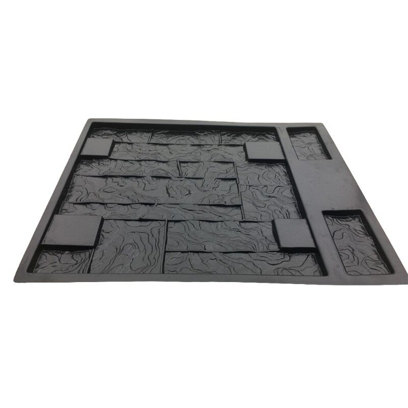 Vertical Concrete Stamps Wall Concrete Plaster Garden House Wall Stone Tiles Stone Mold Cement Bricks Maker