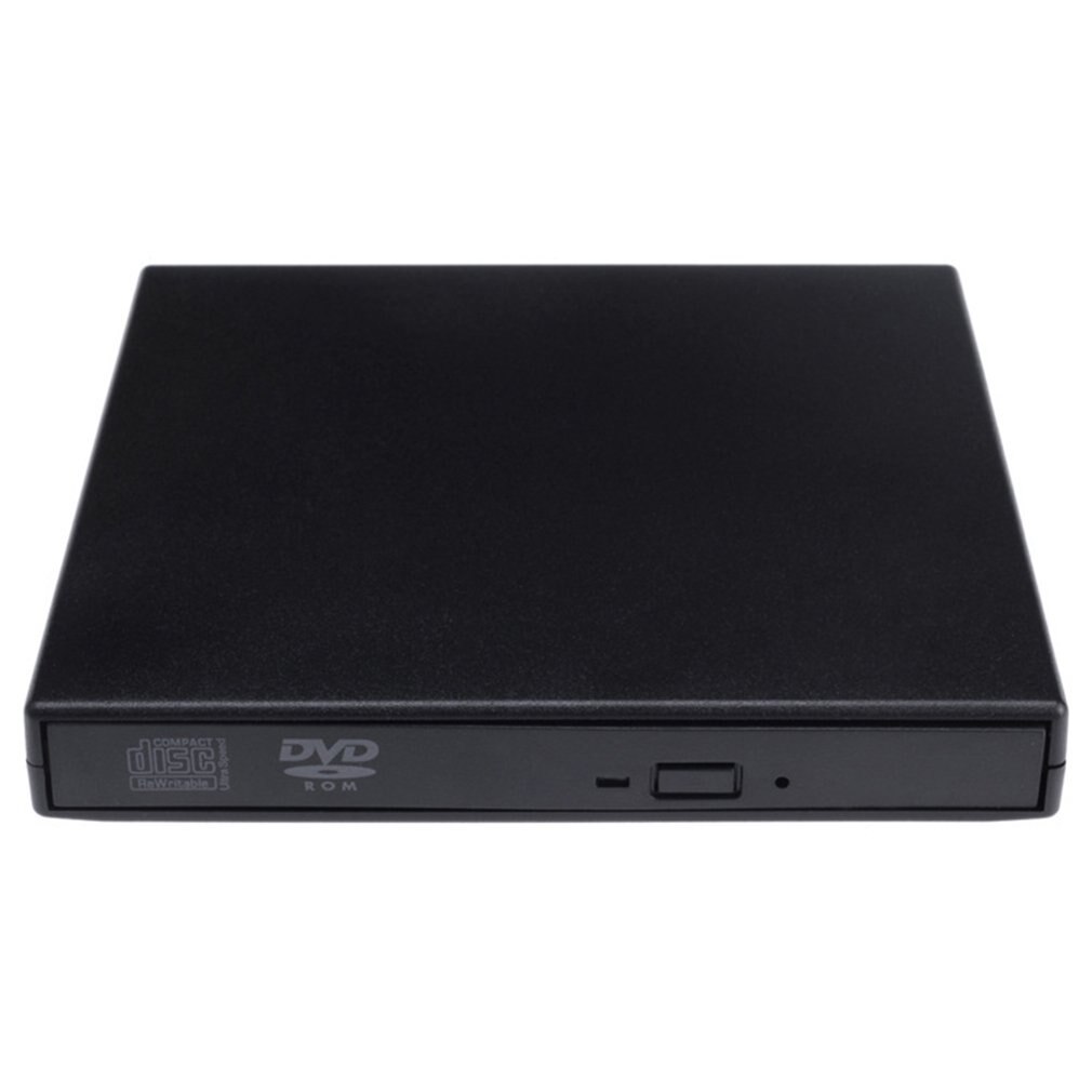 USB 2.0 DVD-ROM Burner Drive CD RW CD-ROM Player External DVD Optical Drive Recorder Portable For Mac Laptop Desktop Computer PC: Black