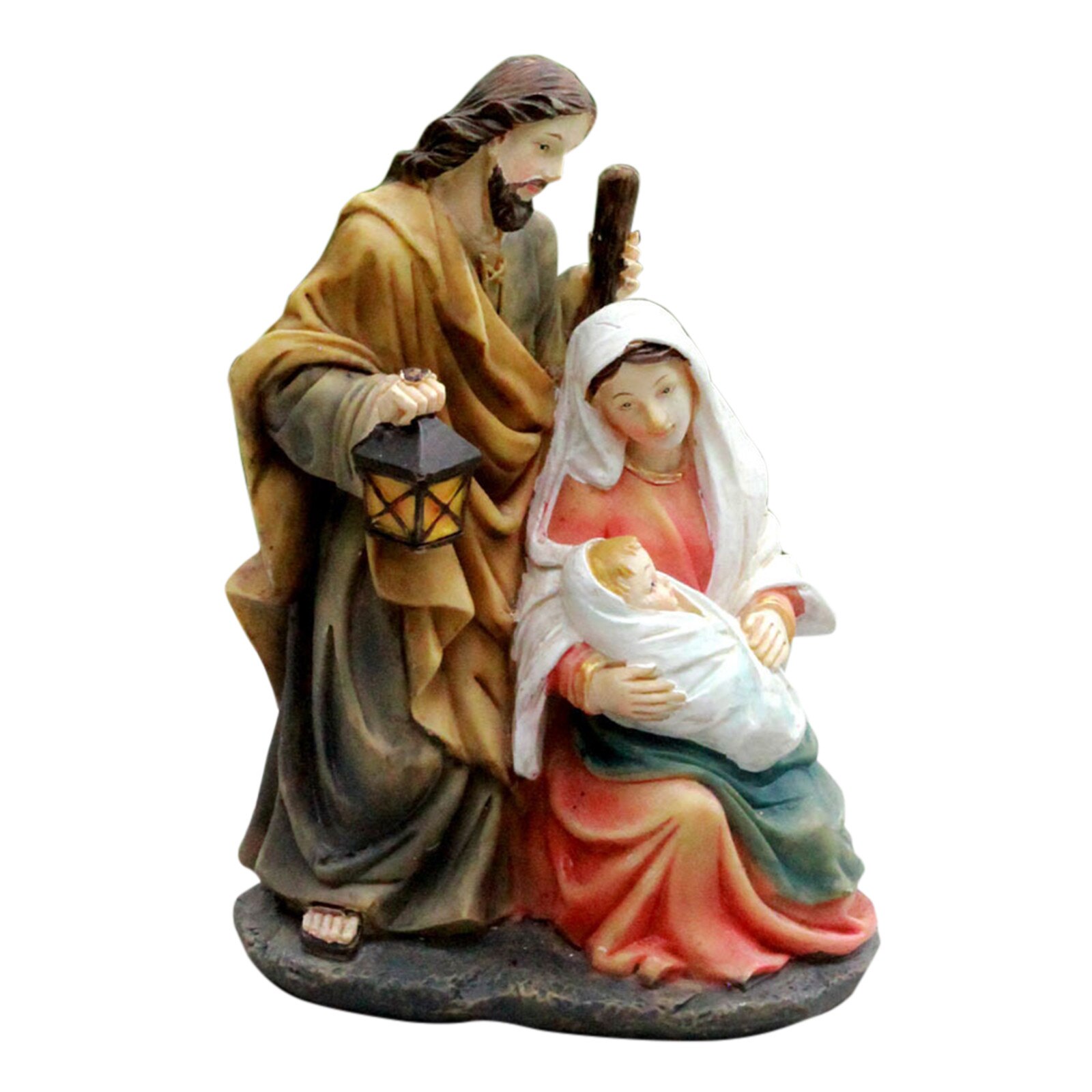 4 # Kerststal Ornament Heerlijke Verbazingwekkende Hars Standbeeld Van De Maagd Maria Van De Kerststal Kribbe Religieuze Serie Home Decoratie: B