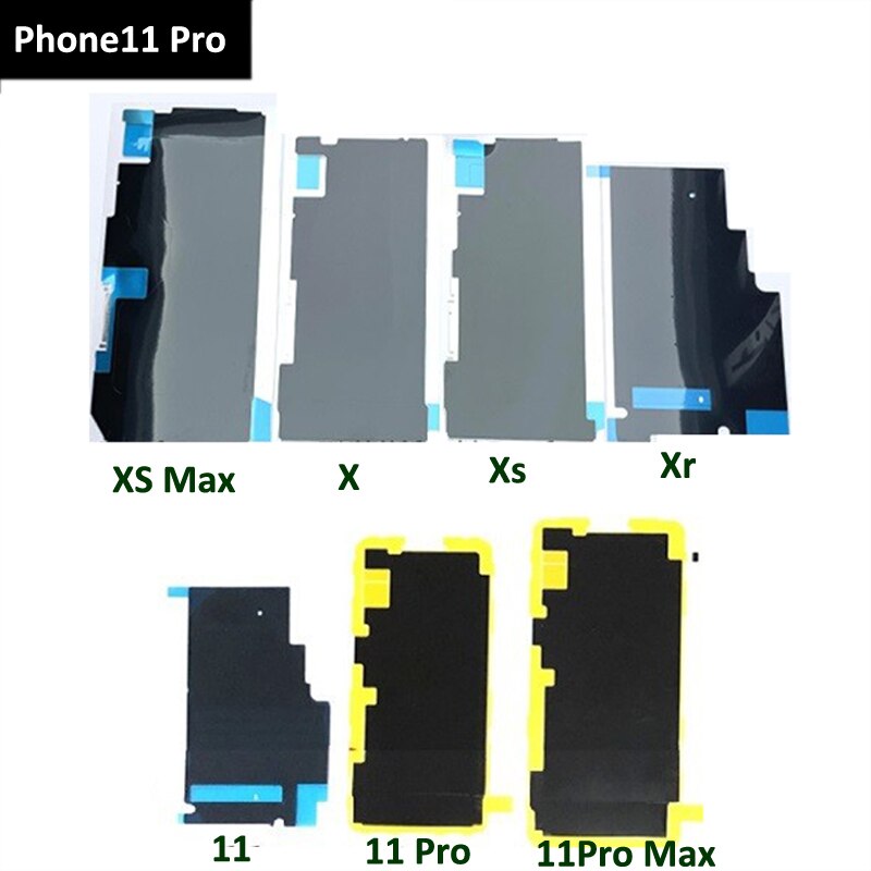 20 Stks/partij Originele Oem Voor IPhone11 Pro /11 Pro Max/Xs Xsmax Xr Lcd Warmteafvoer Antistatisch Sticker