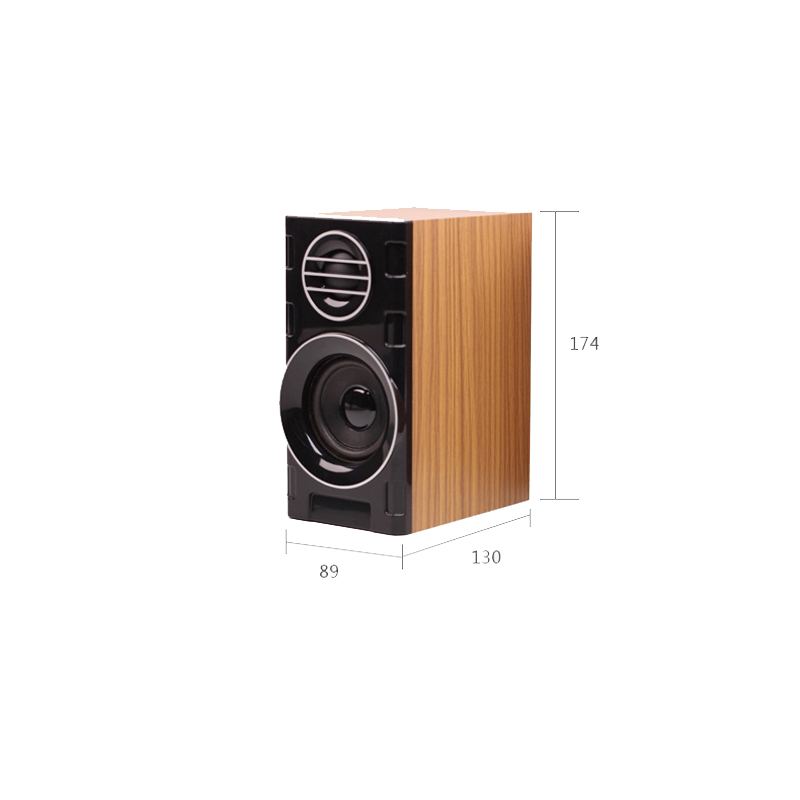 Houten 2.0 Multimedia Computer Speaker Geschikt Voor Mobiele Thuis Desktop Computer Audio Usb Mini Actieve Notebook Computer Speaker