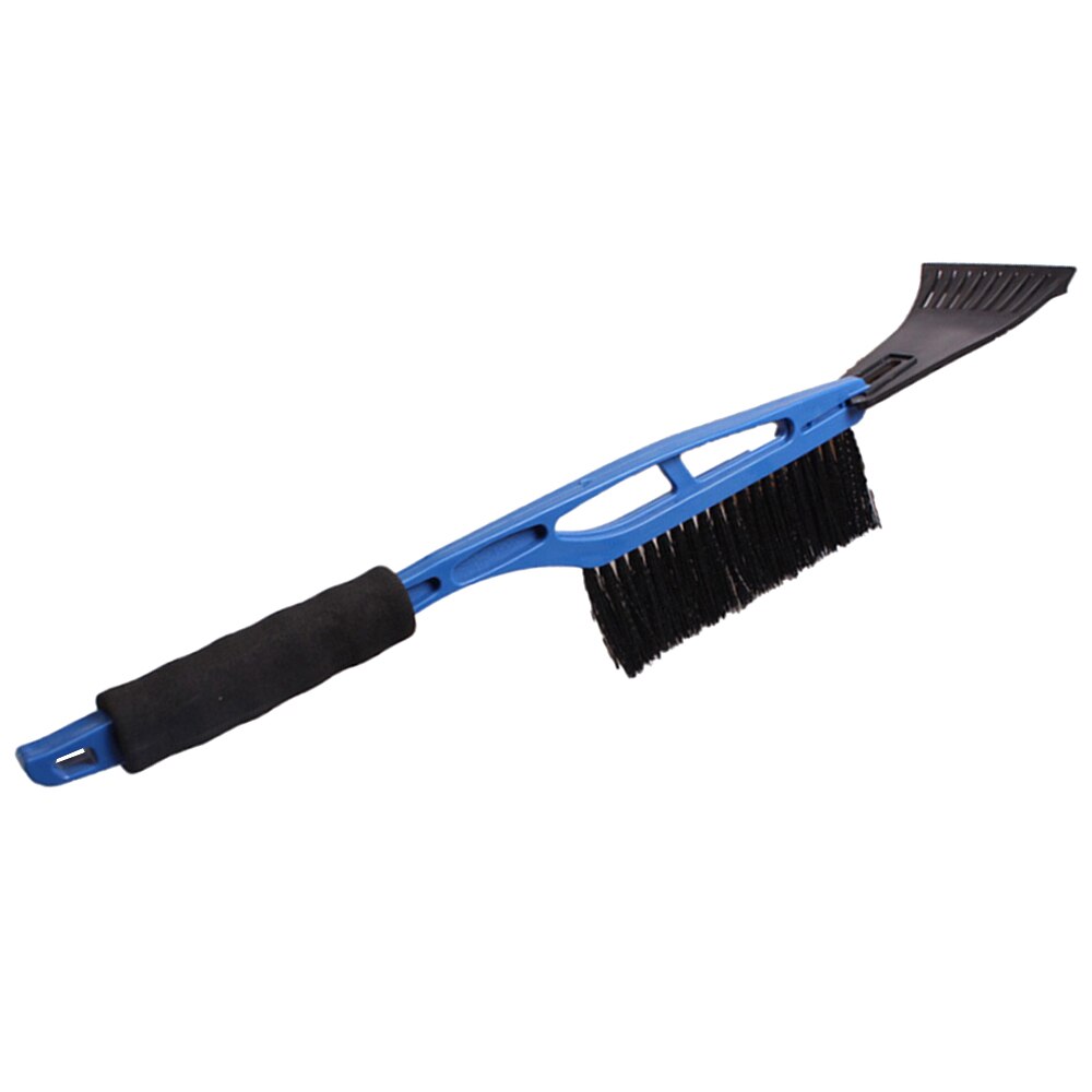 2-in-1 Car Ice Scraper Snow Remover Shovel Brush Window Windscreen Windshield Deicing Cleaning Scraping Tool: Blue