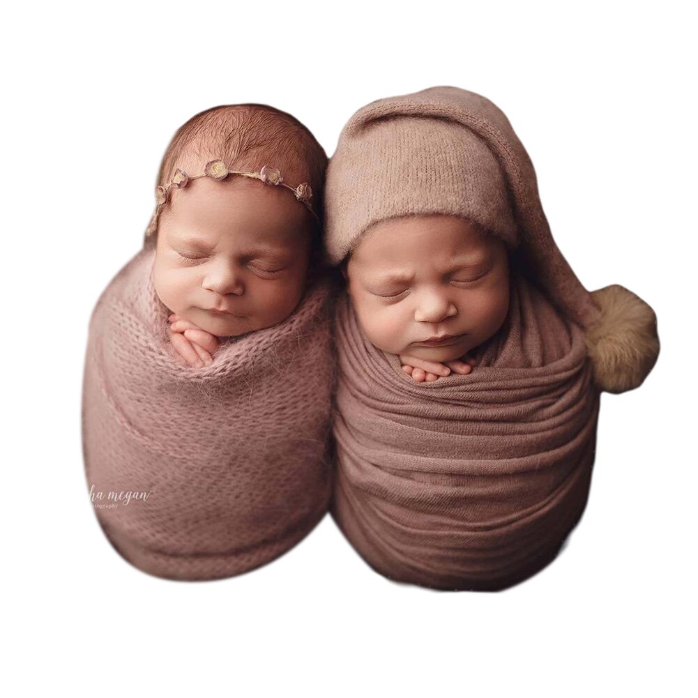 Baby Fotografie Kostuums Hoed + Wrap Lange Staart Gebreide Wol Bal Comfortabele Eenvoudige Handig Slaapzak Voor Meisje Jongen