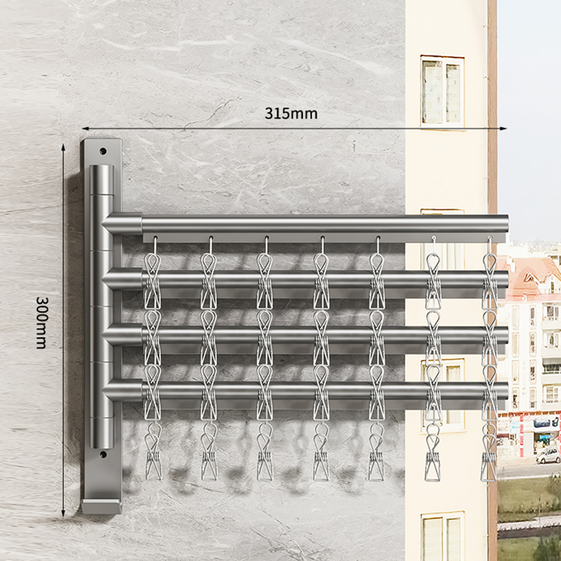 Ganchos de pared para baño, colgador de estante, barra de toalla, toallero plegable, varillas para ropa, calcetines para balcón, sujetador, colgador de toallas, accesorios de baño: Gris oscuro