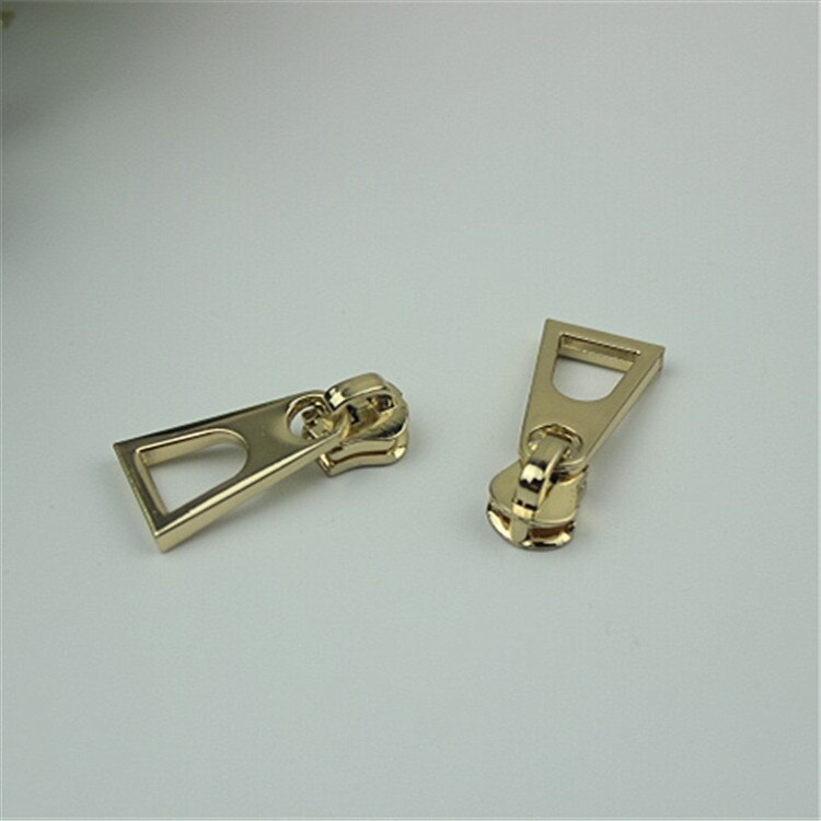 Meetee 20pcs 5# Silder for Metal Zipper Auto Lock Zips Head Zippers Repair Kits DIY Luggage Hardware Slider Accessories ZT030: Gold