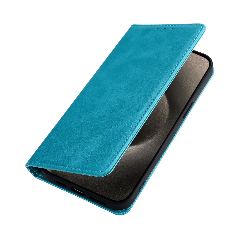 Redmi A2 Hülle, modische Leder-Brieftaschen-Buchhülle für Xiaomi Redmi A1 A2 A1 Plus A2 Plus, magnetische kippen-Handyhülle mit Kartenfächern: Aluminium / hell Blau