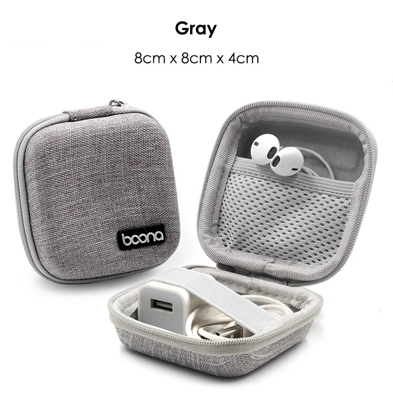 Portable Mini Hard Shell Digital Gadgets Storage Bag Bluetooth Earphone MAC Charger Case Data Cable U Disk Organizadores Box: Yellow